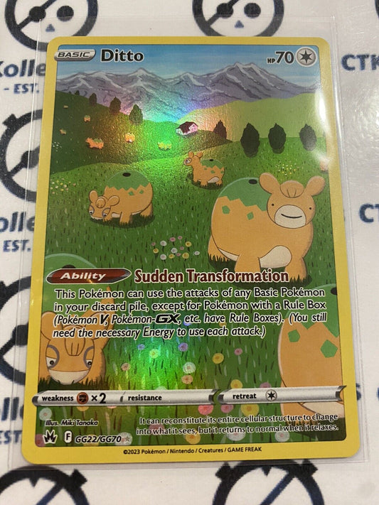 Ditto Galarian Gallery #GG22/GG70 2023 Crown Zenith Pokémon Card