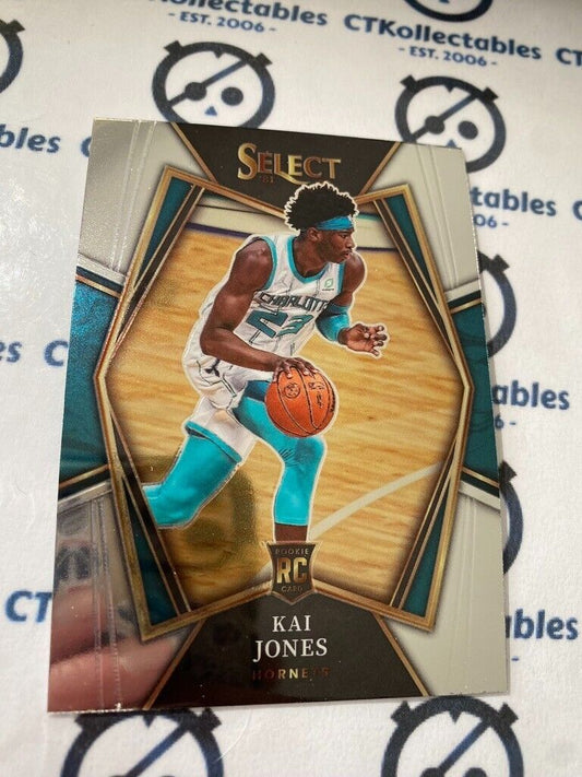 2021-22 Panini NBA Select Kai Jones Rookie Card Premier Level #187 Hornets