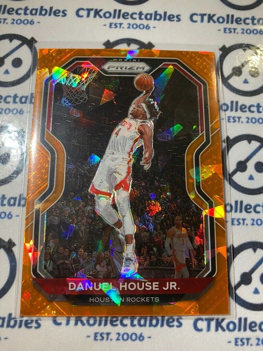 2020-21 Panini NBA Prizm Danuel House Jr. Orange Ice Prizm #80 Rockets