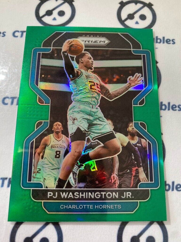 2021-22 Panini NBA Prizm Pj Washington JR Green Prizm #78 Hornets