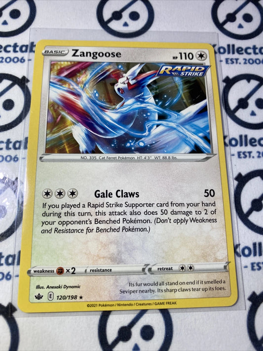 Zangoose #120/198 Rare Base Pokemon Card Chilling Reign