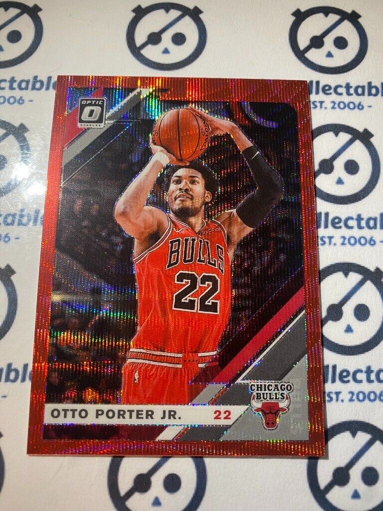 2019-20 NBA Panini Donruss Optic Otto Porter Jr. Red Wave #74 Bulls