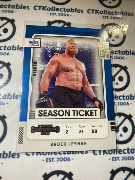 2022 WWE Panini Chronicles Contenders Brock Lesnar Season Ticket #105