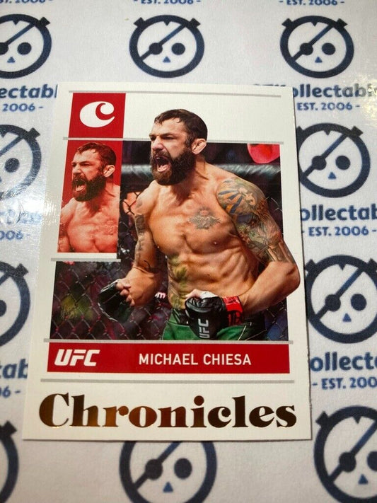 2022 UFC Panini Chronicles Base #72 Michael Chiesa bronze