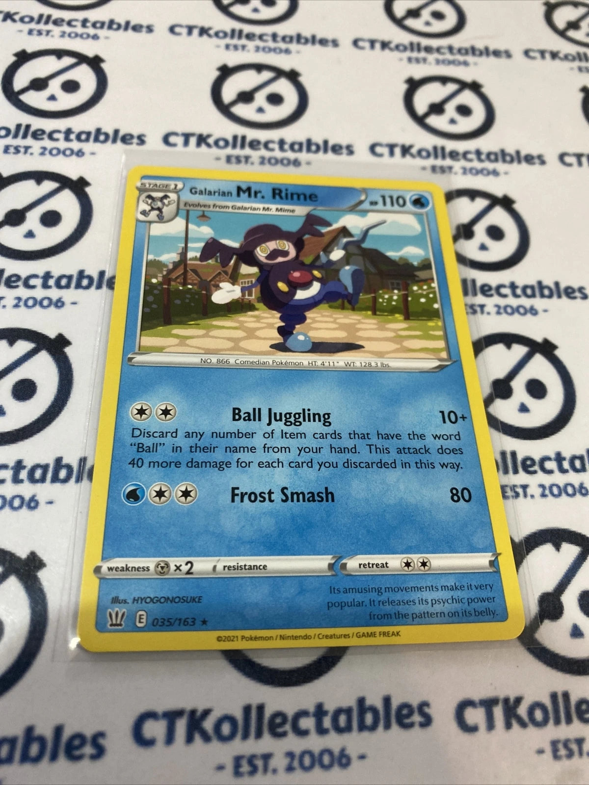 Galarian Mr. Rime Base Rare #035/163 Pokémon Card Battle Styles