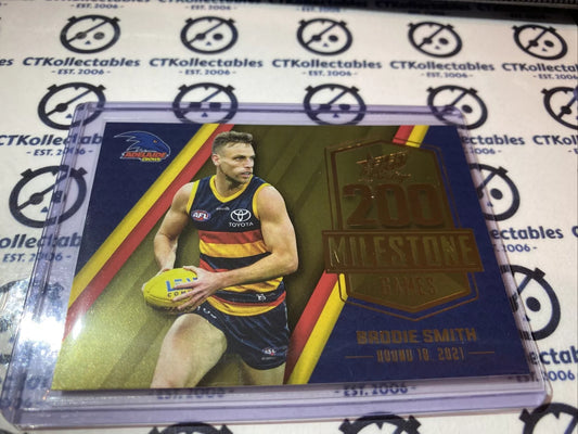 2022 AFL Footy Stars Prestige Milestone 200 Games #MGP2 Brodie Smith #119/195