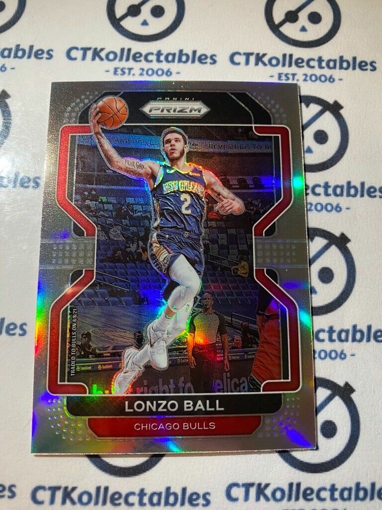 2020-21 NBA Prizm Lonzo Ball Silver Prizm #69 Bulls