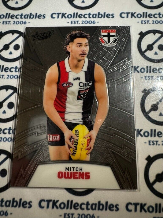 2024 AFL Footy Stars Luminous Thunderbolt Refractor - Mitch Owens #116/299 Saints