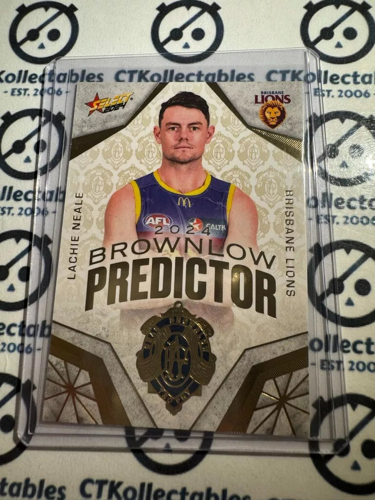 2024 AFL Footy Stars - Lachie Neale - Brownlow Gold #077/315 Lions