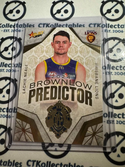 2024 AFL Footy Stars - Lachie Neale - Brownlow Gold #077/315 Lions
