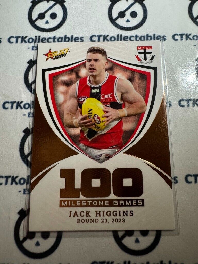 2024 AFL Footy Stars Milestone Games - MG90 Jack Higgins Saints