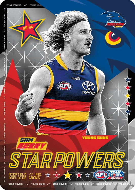 2023 AFL Teamcoach Sam Berry Starpowers SP-04 Crows