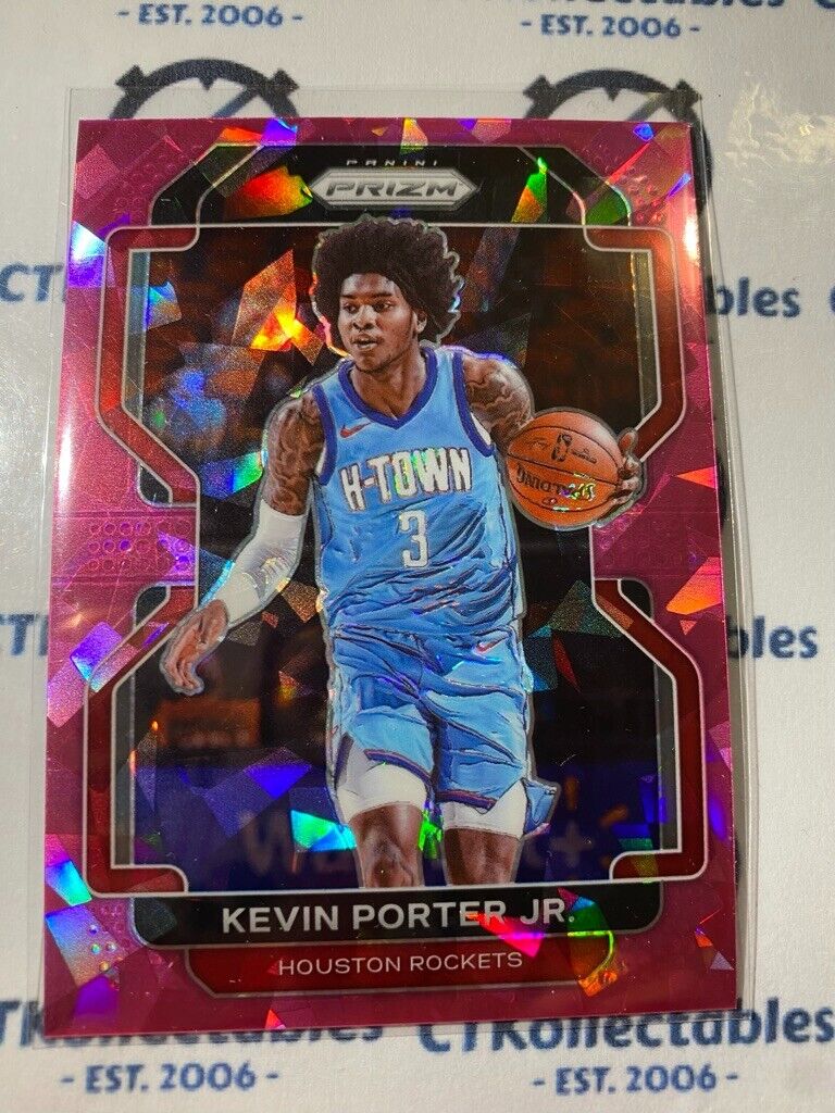 2021-22 Panini NBA Prizm Kevin Porter Jr. Pink Ice Prizm #84 Rockets