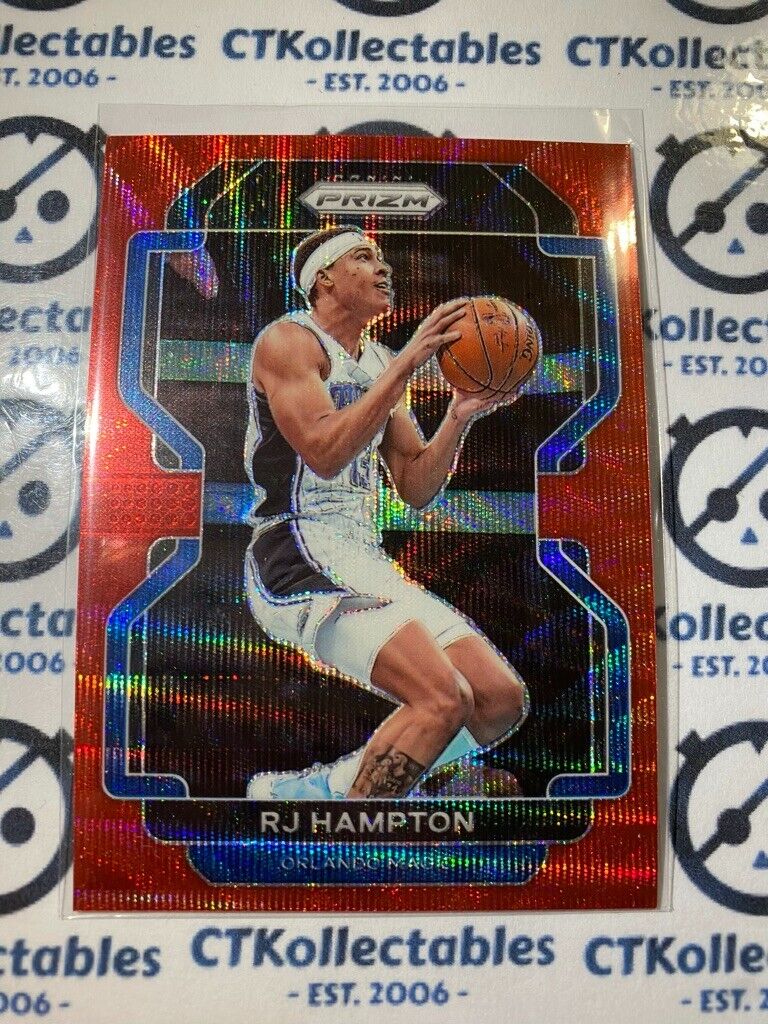 2021-22 Panini NBA Prizm Rj Hampton Red Wave Prizm #207 Magic