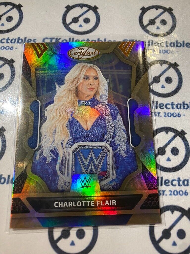 2022 WWE Panini Chronicles Certified Charlotte Flair #221