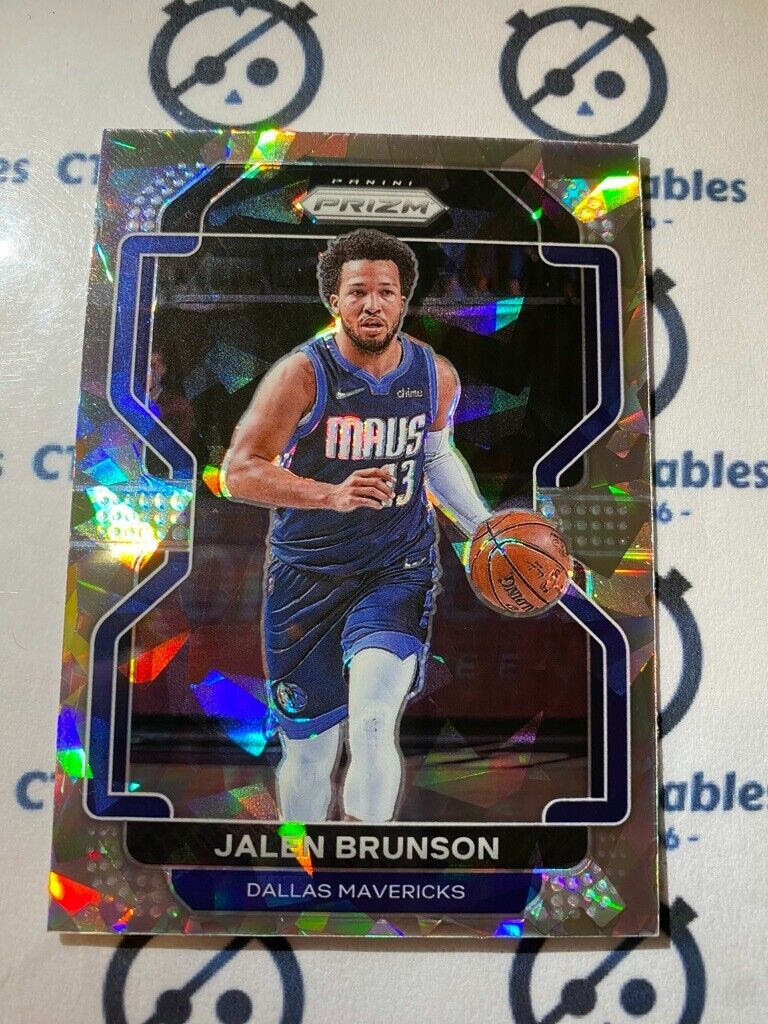 2021-22 NBA Prizm Jalen Brunson Silver Ice Prizm #144 Mavericks