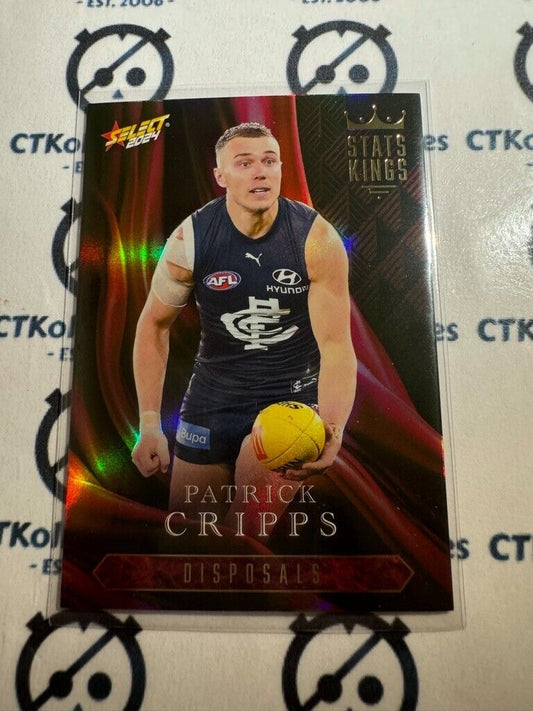 2024 AFL Footy Stars Stats Kings - SK11 Patrick Cripps Blues