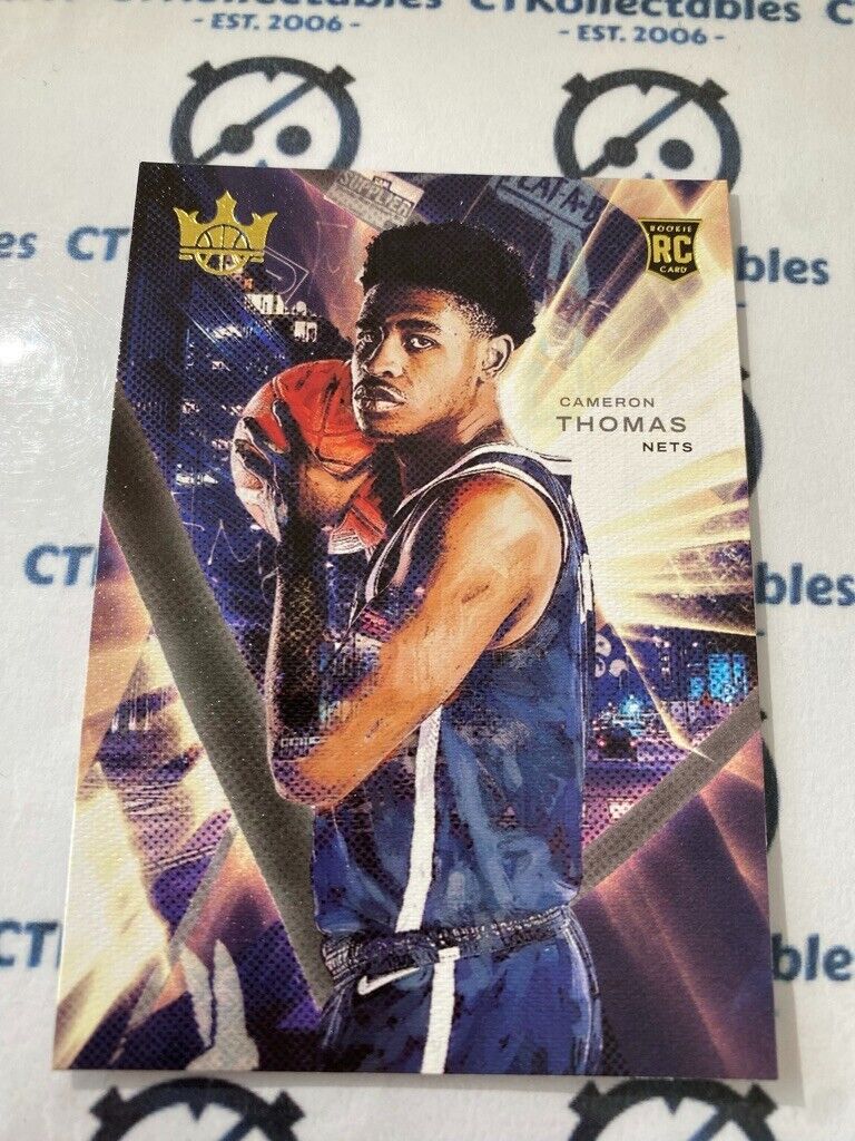 2021-22 NBA Court Kings Cameron Thomas Rookie Card Level 1 RC #87 Nets