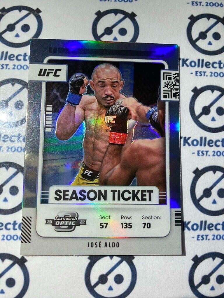 2022 UFC Panini Chronicles Optic Jose Aldo Silver Prizm #356