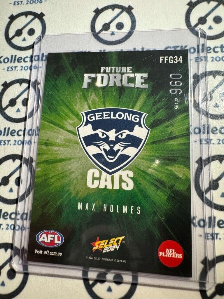 2024 AFL Footy Stars - Max Holmes - Future Force #096/195 Cats