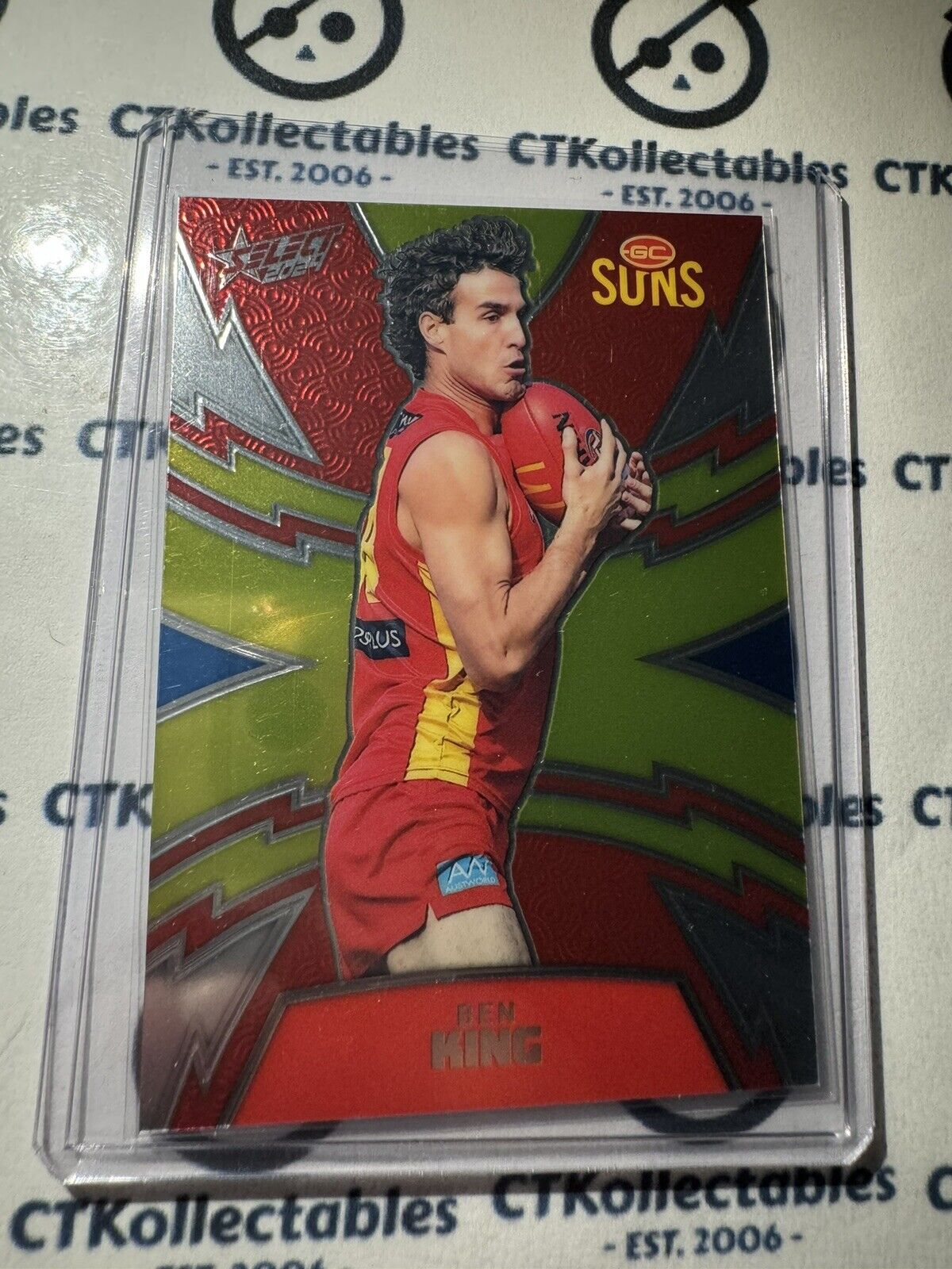 2024 AFL Footy Stars Thunderbolt LT189 Ben King #516/599 Suns