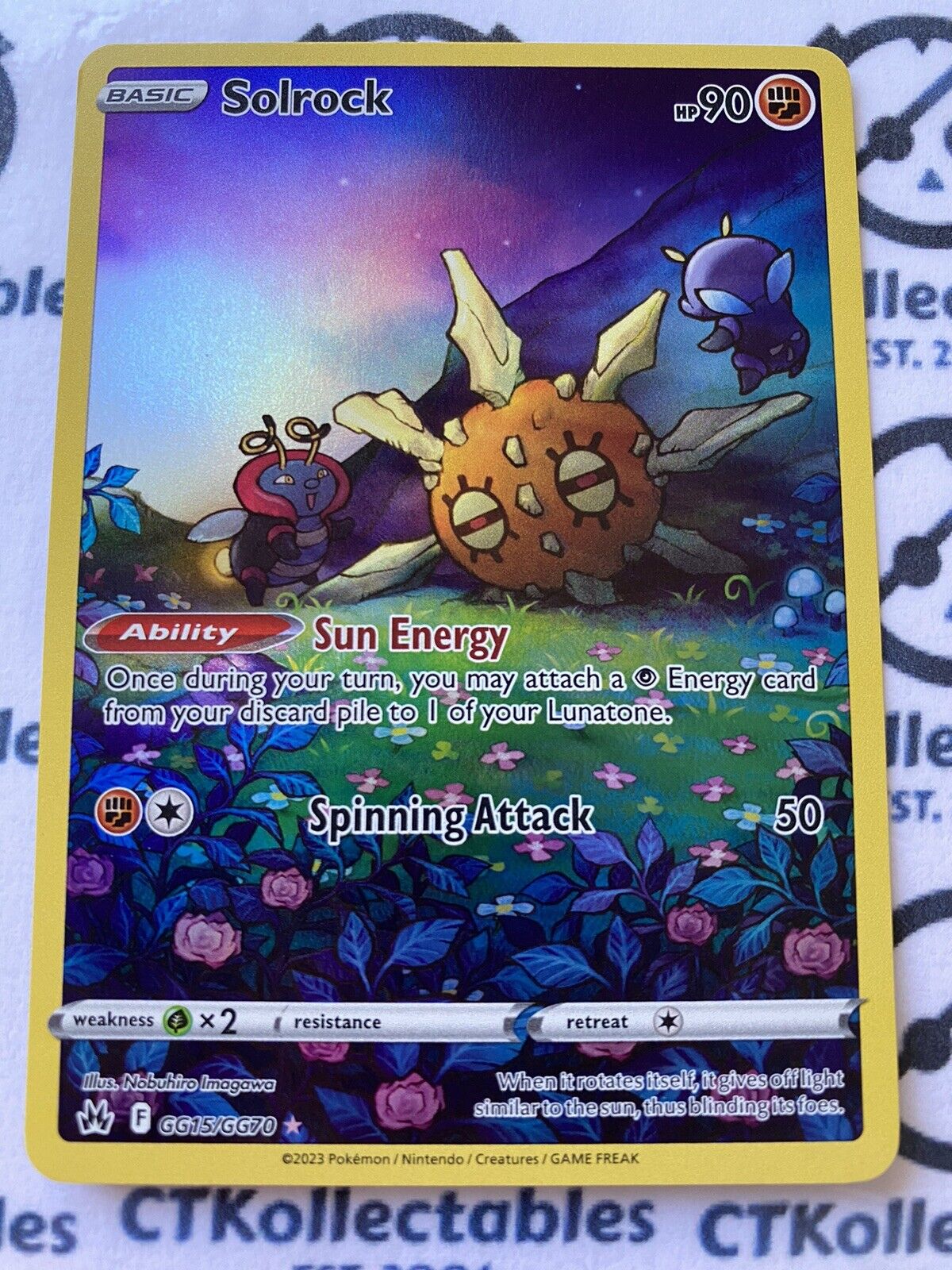 Solrock Galarian Gallery #GG15/GG70 2023 Crown Zenith Pokémon Card