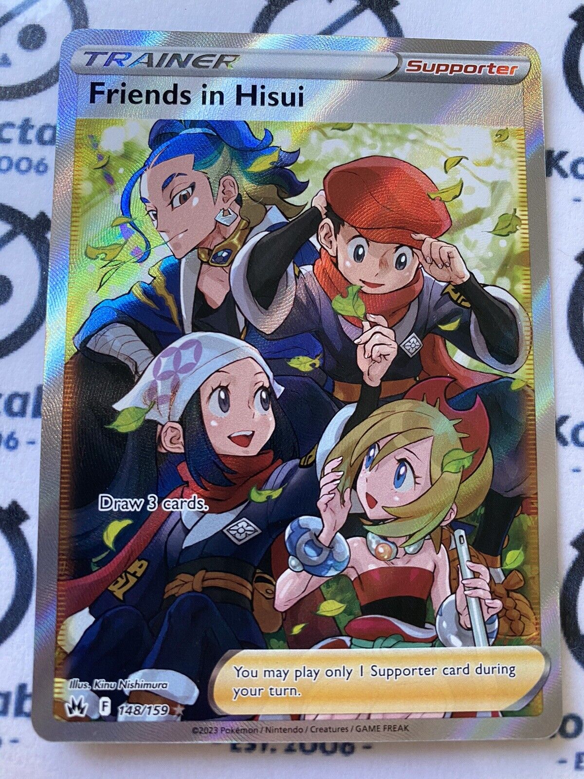 Friends In Hisui Full Art Trainer #148/159 2023 Crown Zenith Pokémon Card