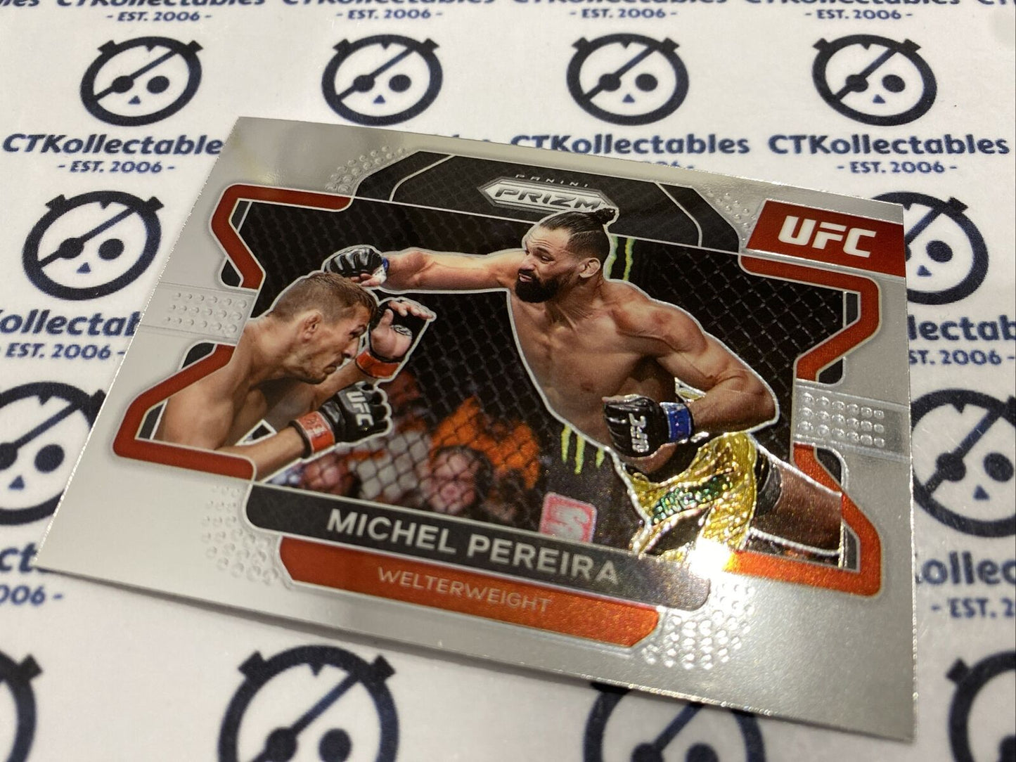 2022 UFC Panini Prizm Base #18 Michel Pereira