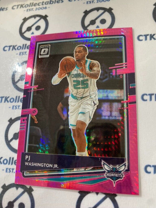 2020-21 NBA Panini Optic Pj Washington Jr. Pink Hyper Prizm #157 Hornets