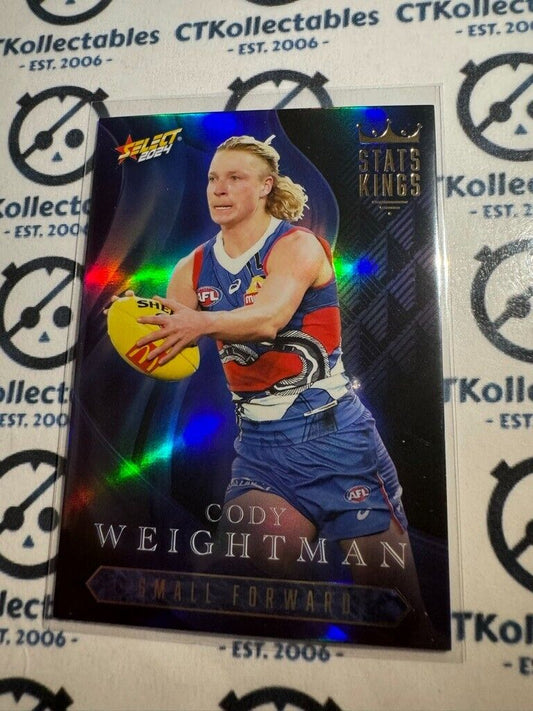 2024 AFL Footy Stars Stats Kings - SK89 Cody Weightman Bulldogs