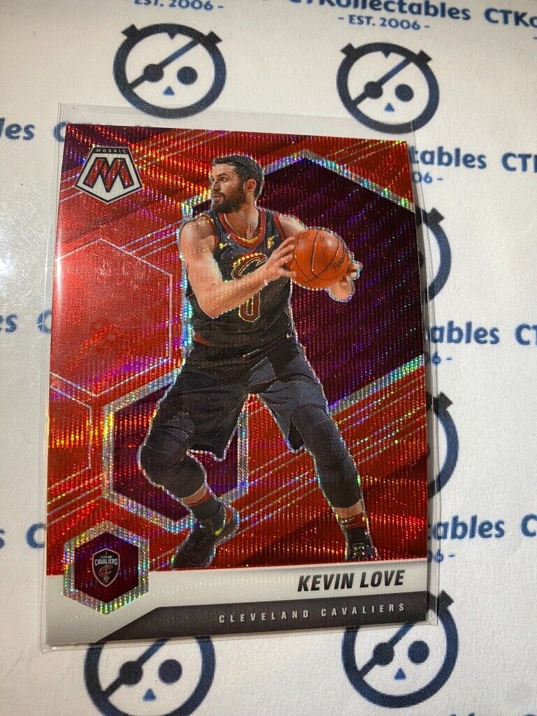 2020-21 NBA Mosaic Kevin Love Red Wave Prizm #101 Cavs