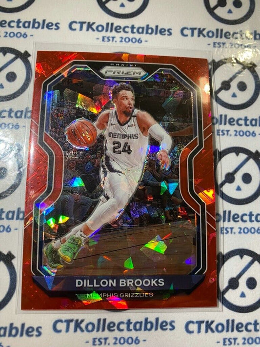 2021-22 Panini NBA Prizm Dillon Brooks Red Ice Prizm #70 Memphis