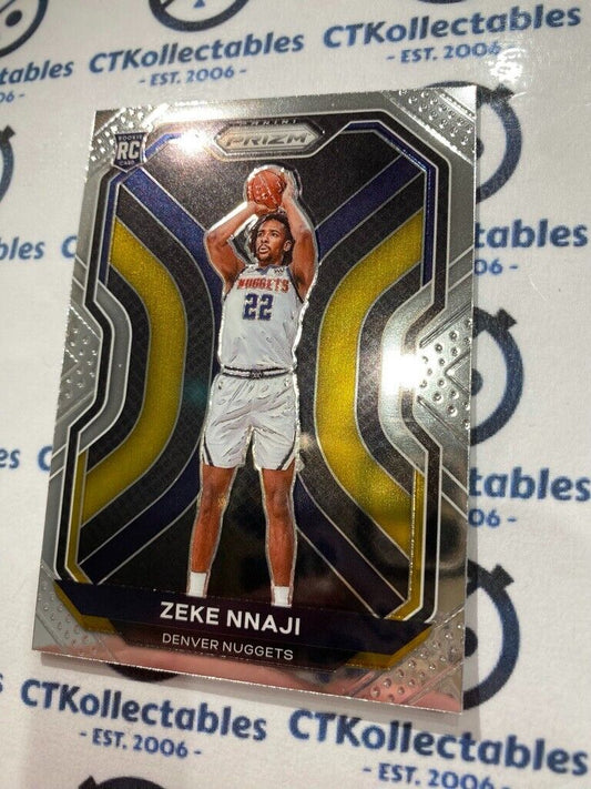 2020-21 NBA Prizm Zeke Nnaji rookie card RC #266 Nuggets