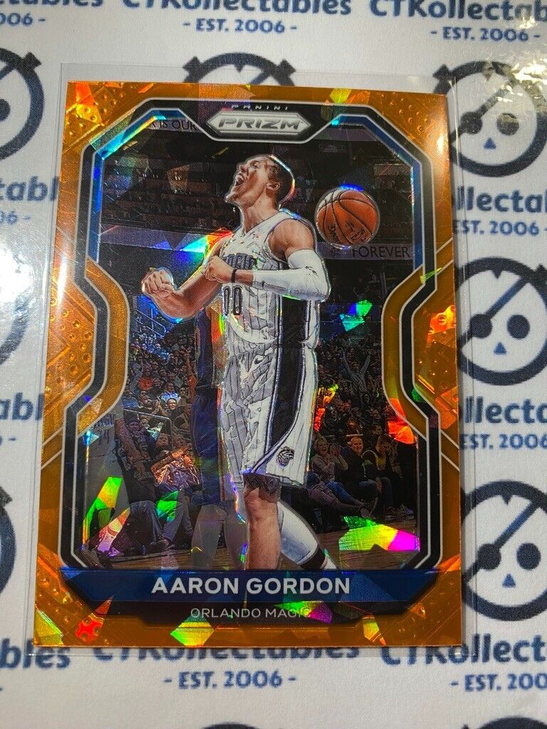 2020-21 Panini NBA Prizm Aaron Gordon Orange Ice Prizm #148 Magic
