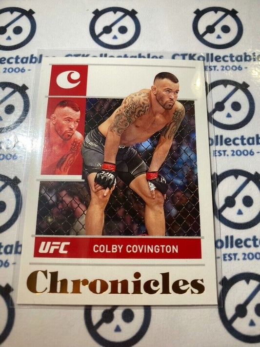 2022 UFC Panini Chronicles Base #51 Colby Covington bronze