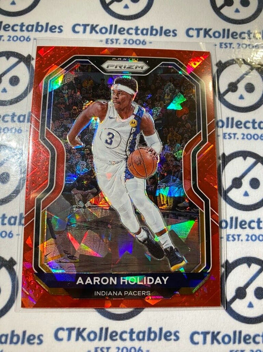 2021-22 Panini NBA Prizm Aaron Holiday Red Ice Prizm #74 Pacers