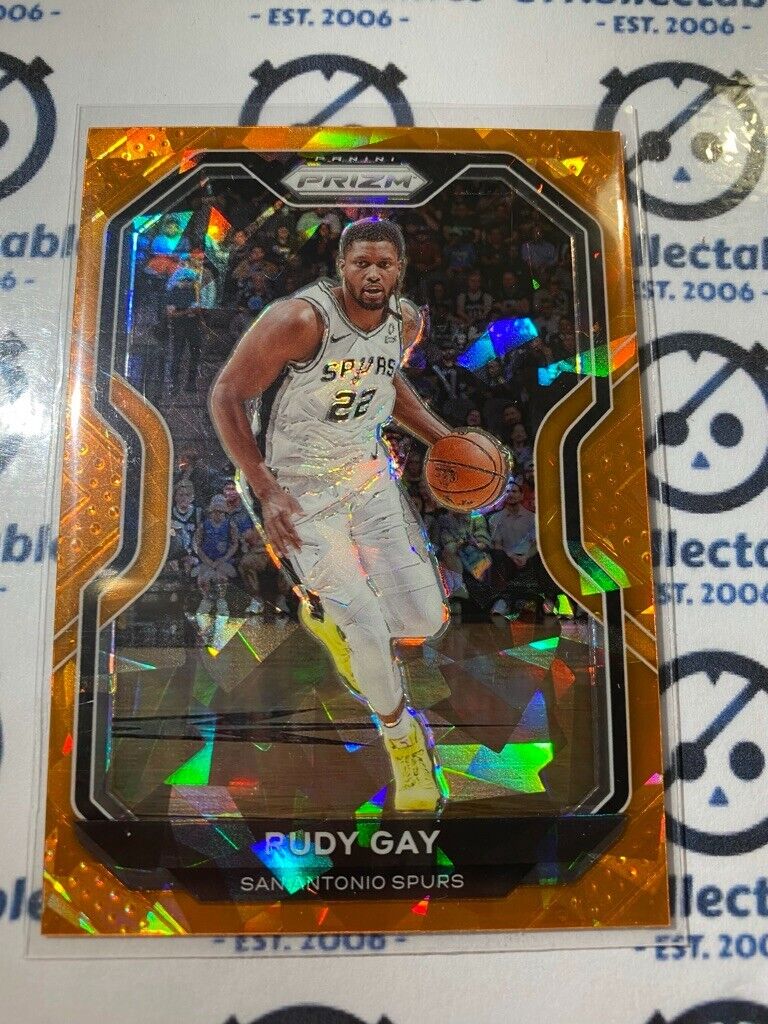 2020-21 Panini NBA Prizm Rudy Gay Orange Ice Prizm RC #4 Spurs