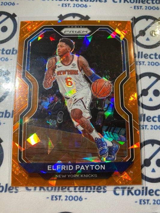 2020-21 Panini NBA Prizm Elfrid Payton Orange Ice Prizm #25 Knicks