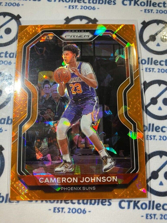 2020-21 Panini NBA Prizm Cameron Johnson Orange Ice Prizm #46 Suns