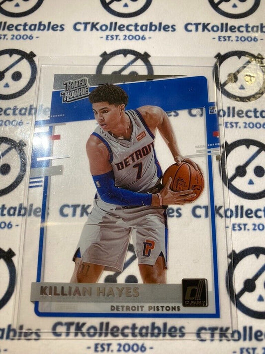2020-21 NBA Clearly Donruss Killian Hayes Rated Rookie Acetate base #97 Pistons