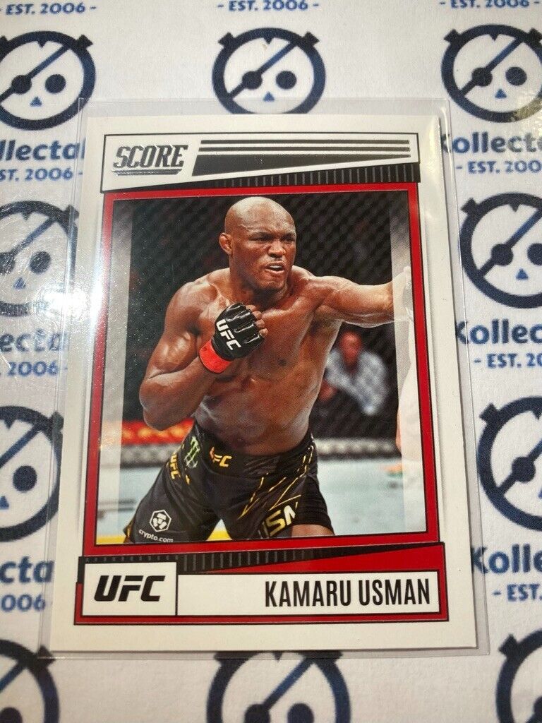 2022 UFC Panini Chronicles Score #195 Kamaru Usman