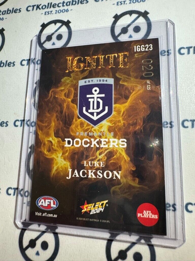 2024 AFL Footy Stars - IGNITE GOLD Luke Jackson #020/125 IGG23 Dockers