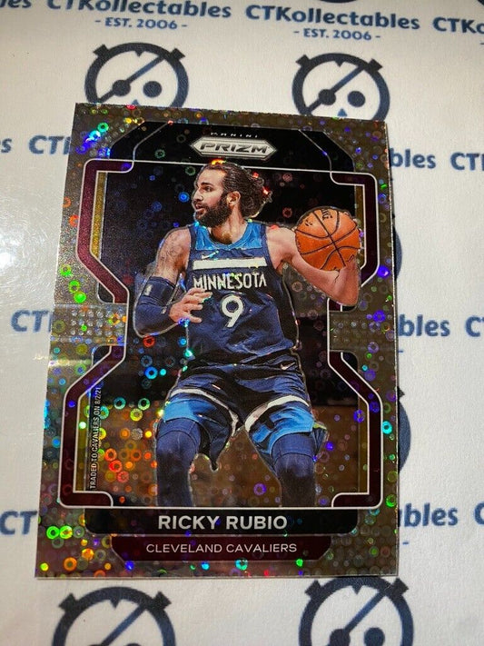 2021-22 NBA Prizm Ricky Rubio Silver Disco Prizm #96 Cavs