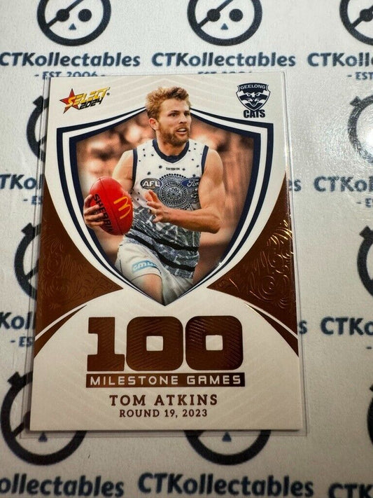 2024 AFL Footy Stars Milestone Games - MG41 Tom Atkins Cats