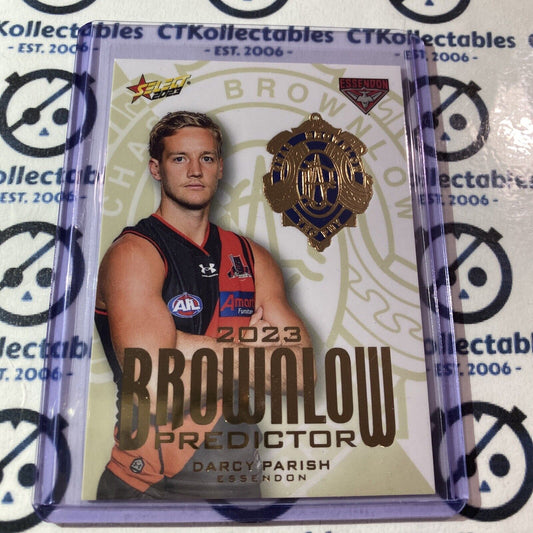 2023 AFL Footy Stars AFL Gold Brownlow Predictor Darcy Parish #189/260 Bombers