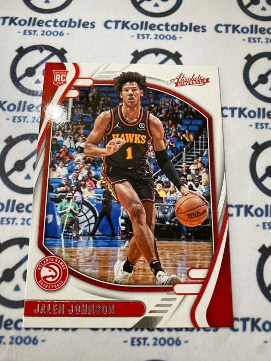 2021-22 NBA Absolute Jalen Johnson rookie card RC #207 Hawks