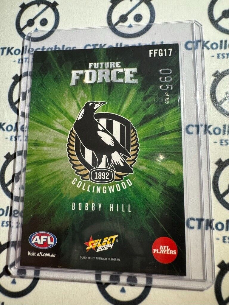 2024 AFL Footy Stars - Bobby Hill - Future Force #095/195 Magpies