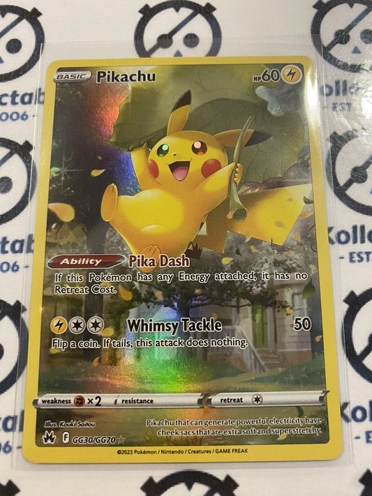 Pikachu Galarian Gallery #GG30/GG70 2023 Crown Zenith Pokémon Card