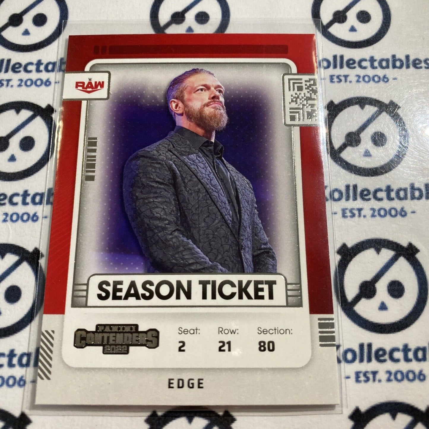 2022 WWE Panini Chronicles Contenders EDGE Season Ticket #110