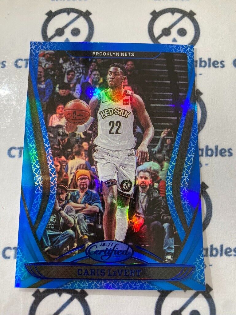 2020-21 NBA Certified Caris LeVert Blue Mirror #20 Nets